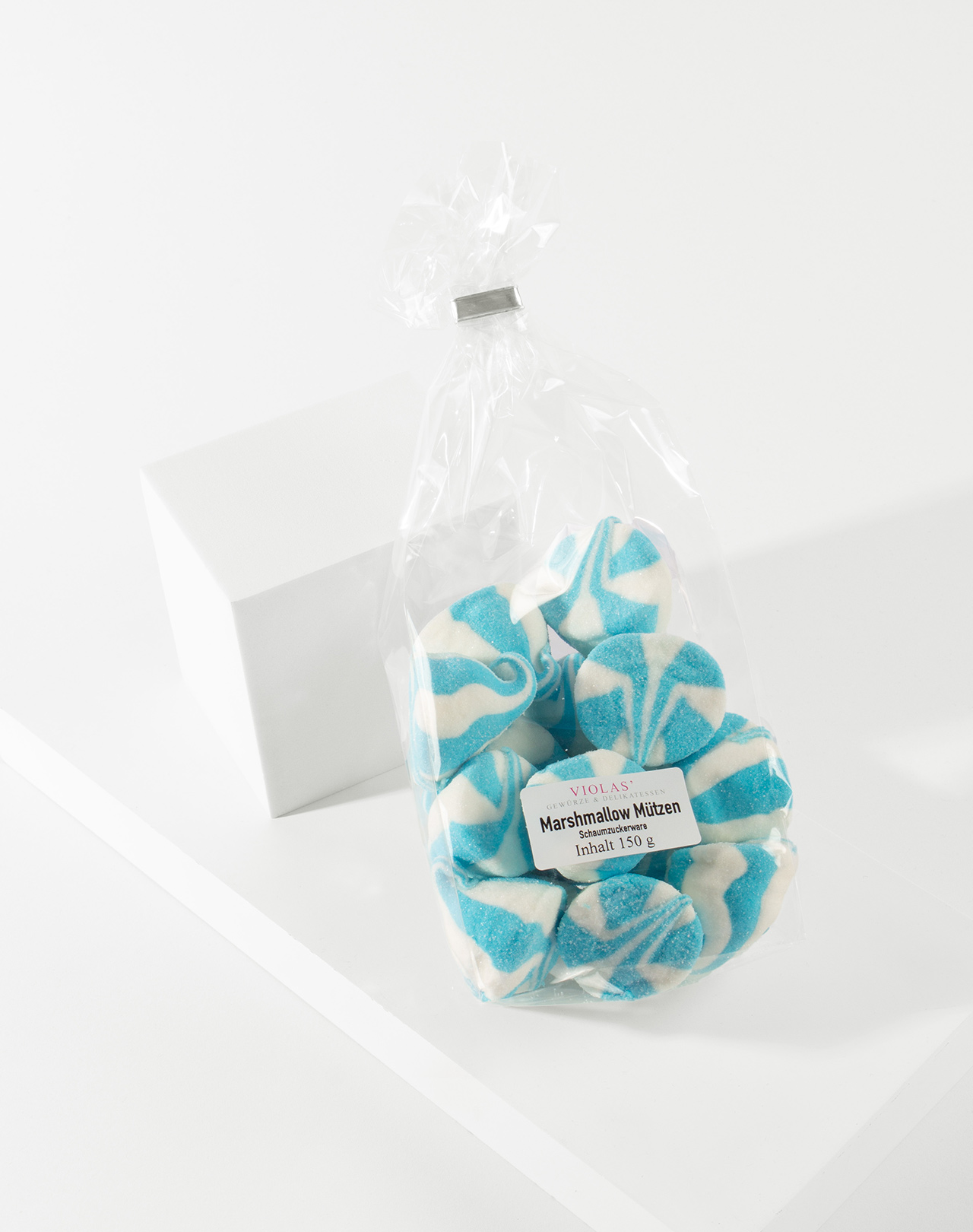 Marshmallow Mützen blau