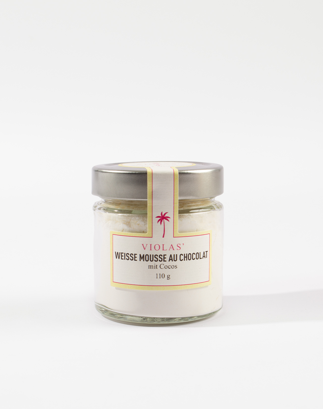 Weiße Mousse au chocolat mit Cocos Weiße Mousse au chocolat mit Cocos