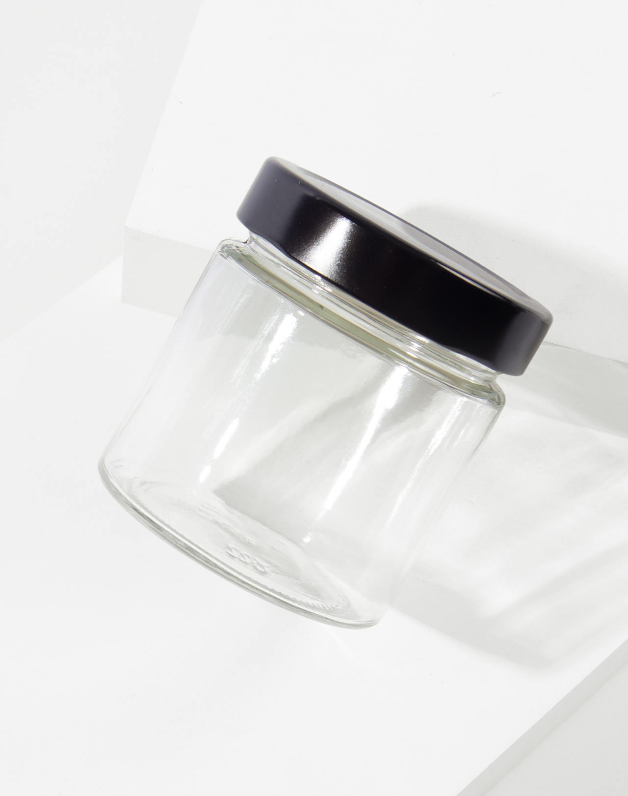 Vorratsglas groß, Deckel schwarz Vorratsglas groß, Deckel schwarz